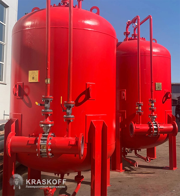 Ферростоун Хим Плюс — двухкомпонентная полиуретановая эмаль для комплексной защиты противопожарного оборудования